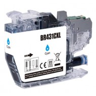 Brother LC431XLC Cyan Ink Cartridge Compatible 