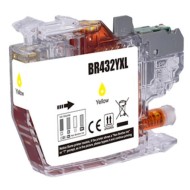 Brother LC432XLY Yellow Ink Cartridge Compatible 