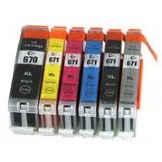 Compatible Canon PGI670XL CLI671 XL Ink Cartridge