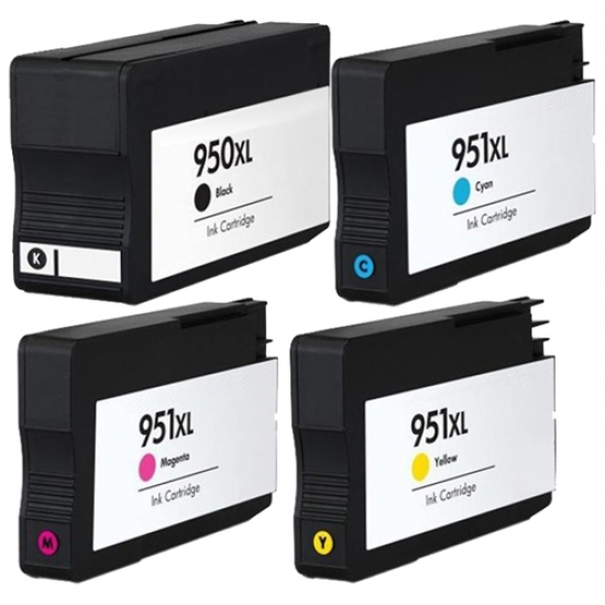 compatbile HP950XL HP 950 XL 951XL 951 Black / Cyan / Magenta / Yellow ink cartridge