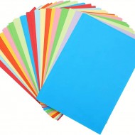 100pcs 10 Colors Colored Paper A4 Stationery Paper Multipurpose