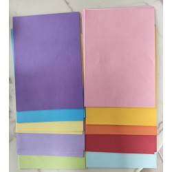 100pcs 10 Colors Colored Paper A4 Stationery Paper Multipurpose