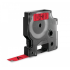Compatible Dymo 45017 Label Tape Black on Red 12mm x 7m	